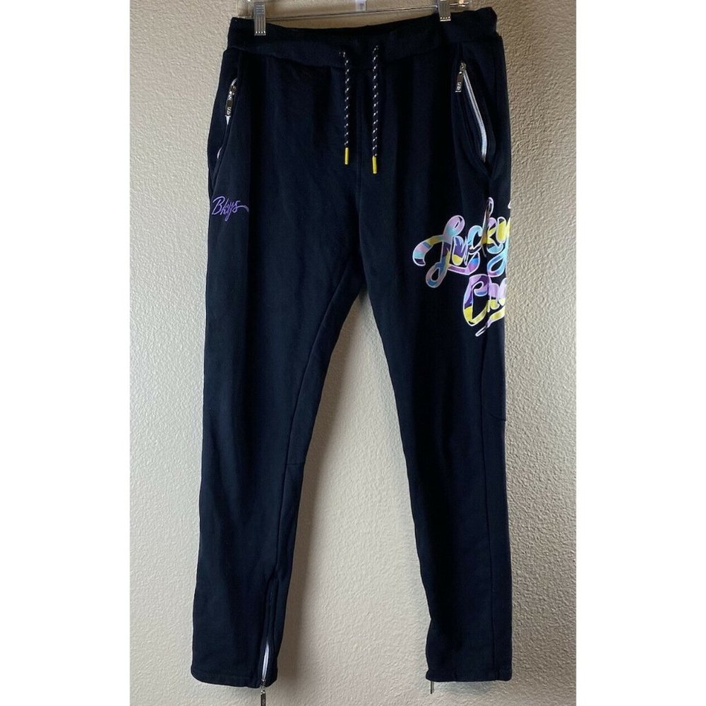 BKYS Lucky Charm Size Large Graphic Sweatpants Set Black